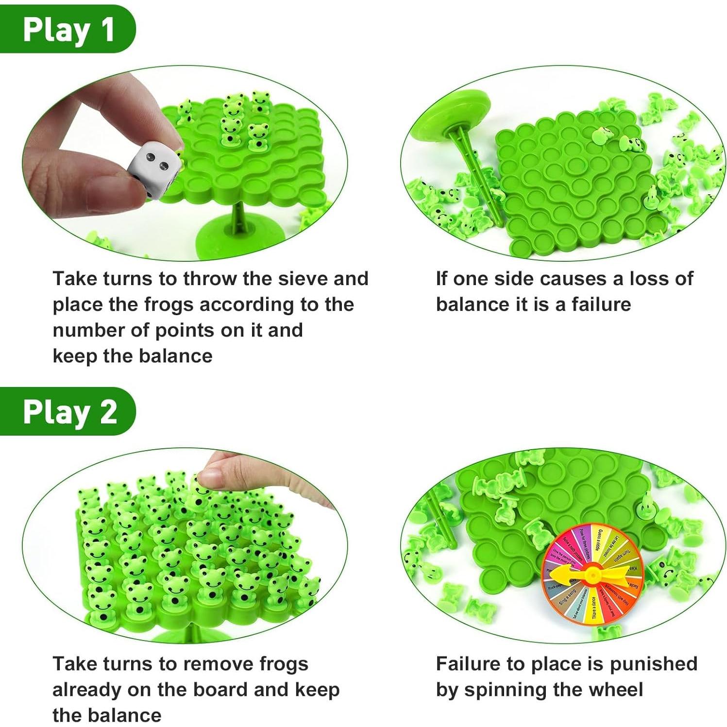 Juego de Equilibrio de Ranas Yeopopshop para 2 Jugadores