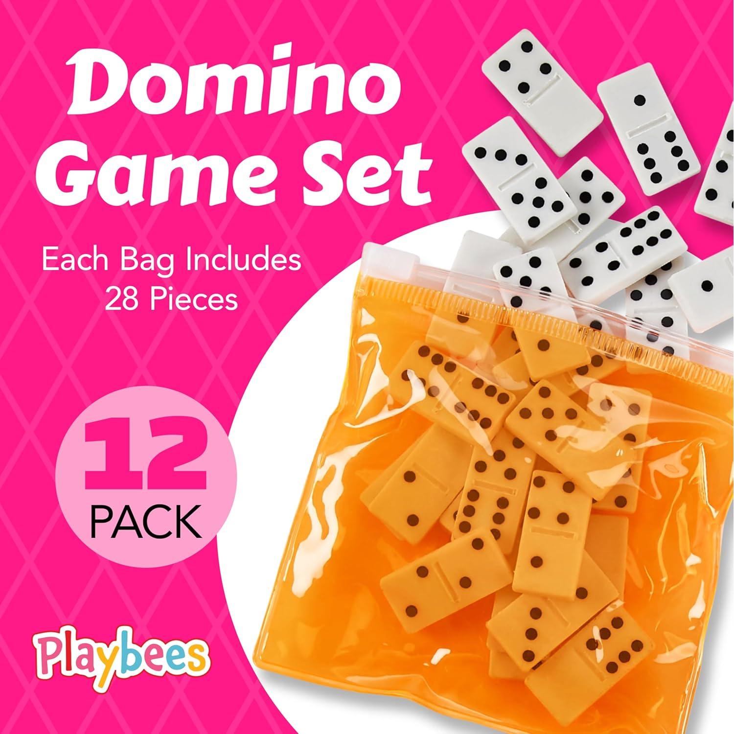 Juego de Dominós Neón Playbees - 28 Piezas en 4 Bolsas