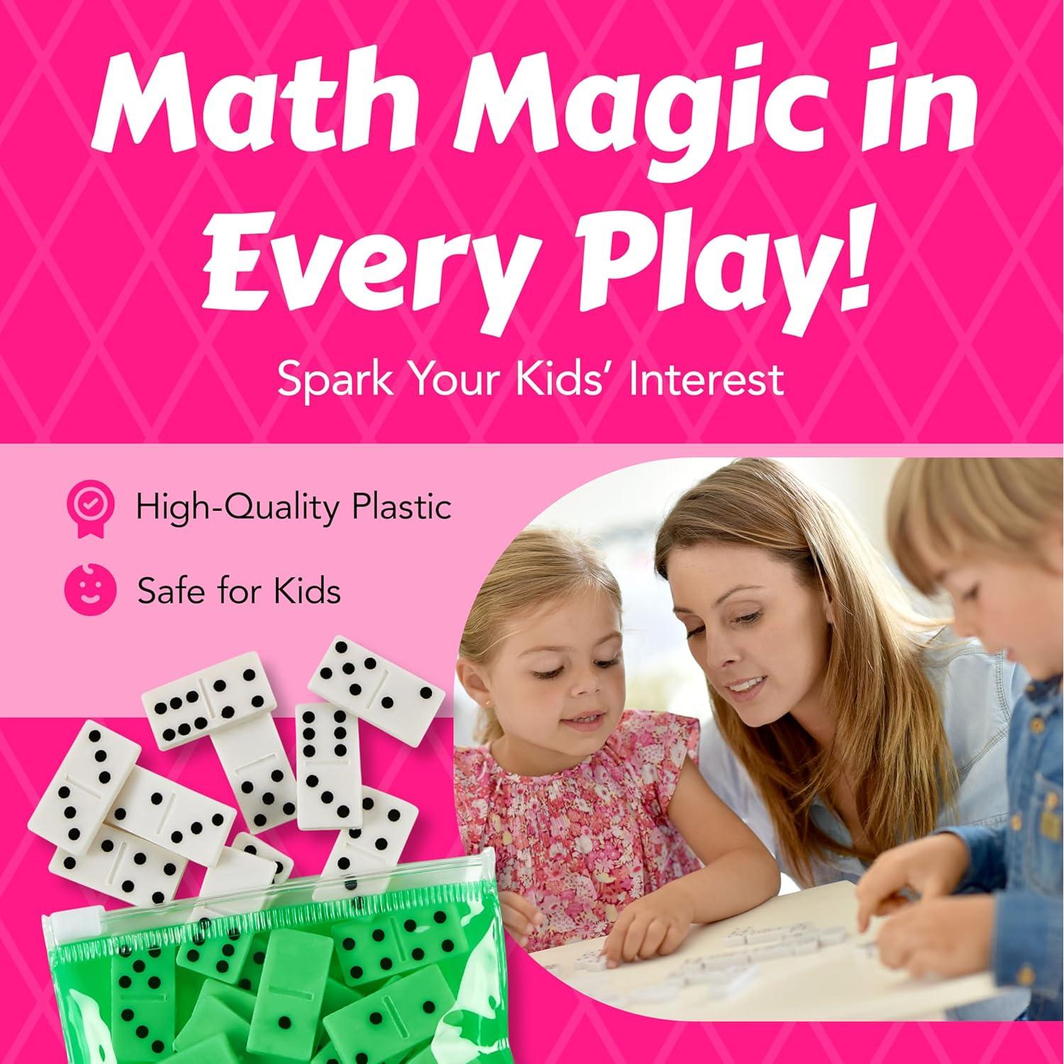 Juego de Dominós Neón Playbees - 28 Piezas en 4 Bolsas