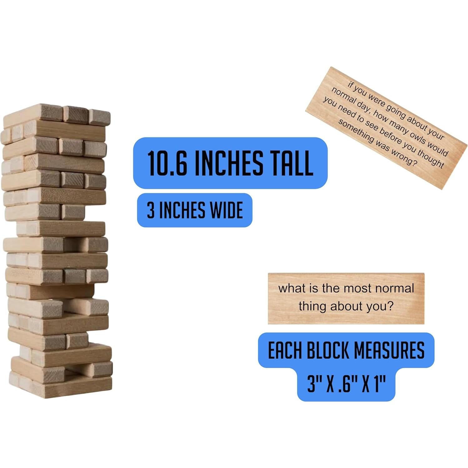 Juego de Torre Rompehielos - 54 Preguntas Divertidas - Familiar