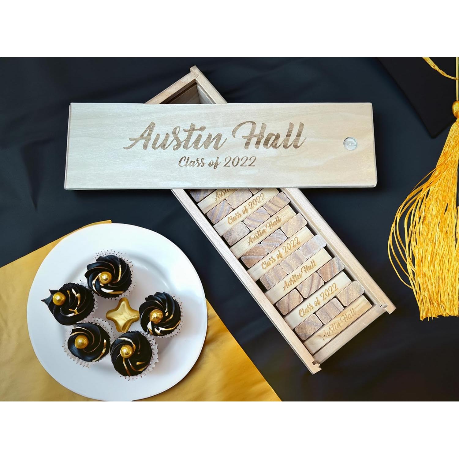 Libro de Invitados de Boda Personalizado WE Games 54 Bloques Madera