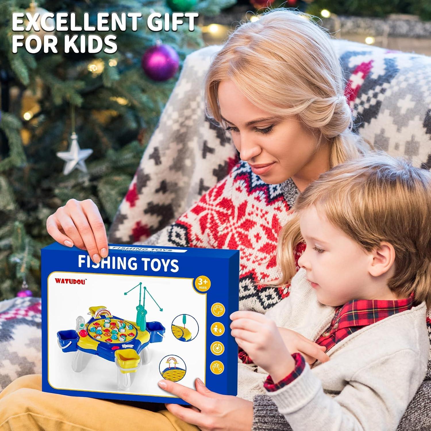 Juego de Pesca Magnético WATUDOU 70 Piezas para Niños 3-10 Años