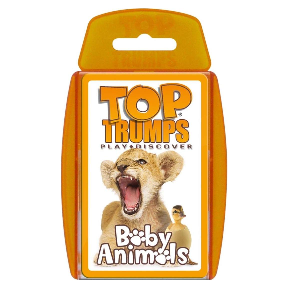 Juego de Cartas Top Trumps Animales Bebés - 8.89x1.91x13.97cm