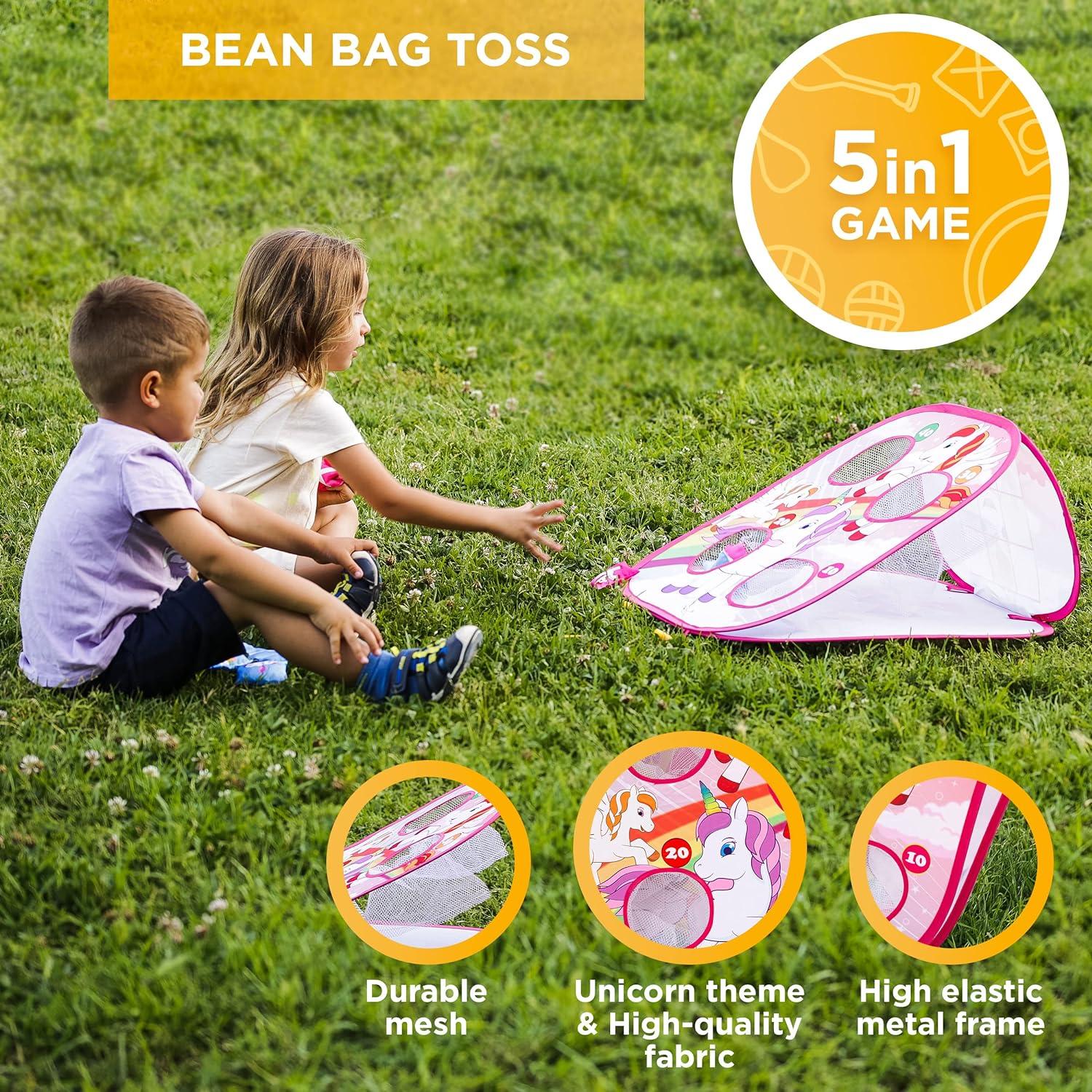 Juego 5en1 Chuchik Unicornio - Lanzamiento de Anillos y Dardos