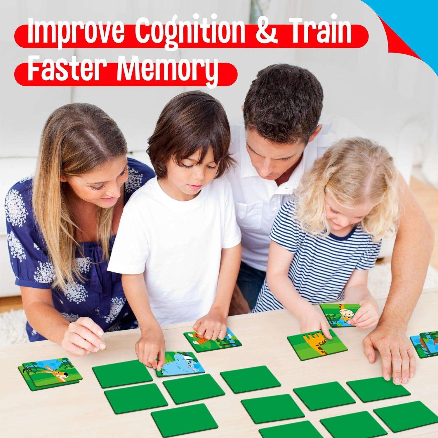 Juego de Memoria de Animales de la Selva SpriteGru - 28 Tarjetas