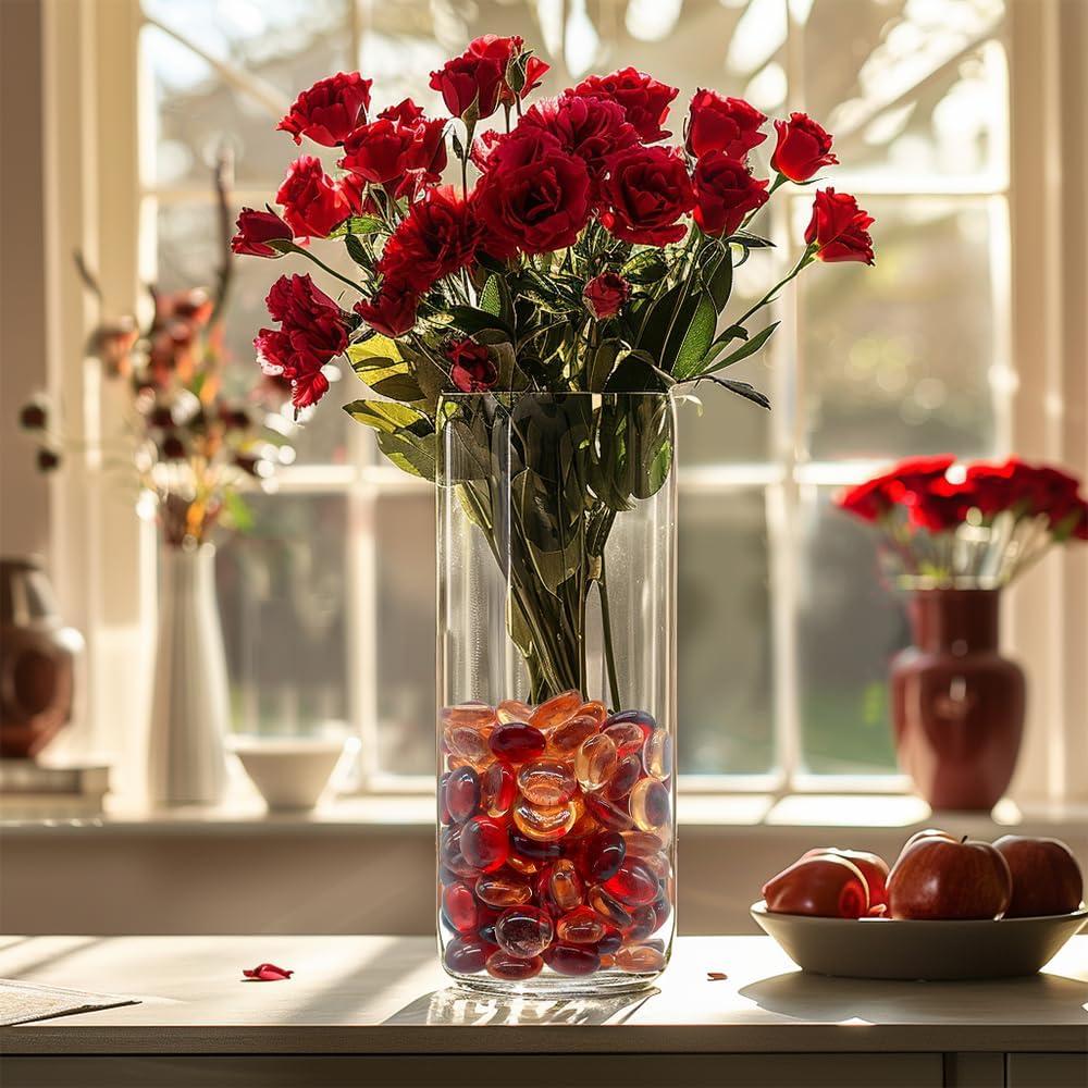 Gemitas de Vidrio Rojo HappyFiller 1.36 kg para Decoración