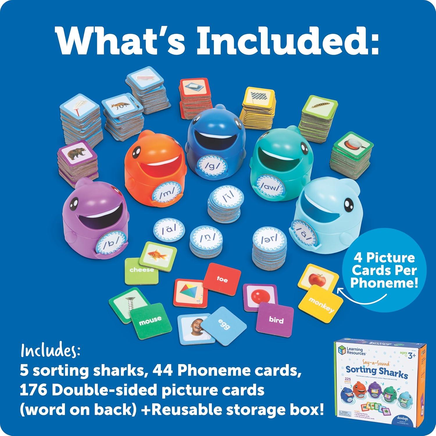 Tiburones Clasificadores Learning Resources - Juguete Educativo 225 Piezas