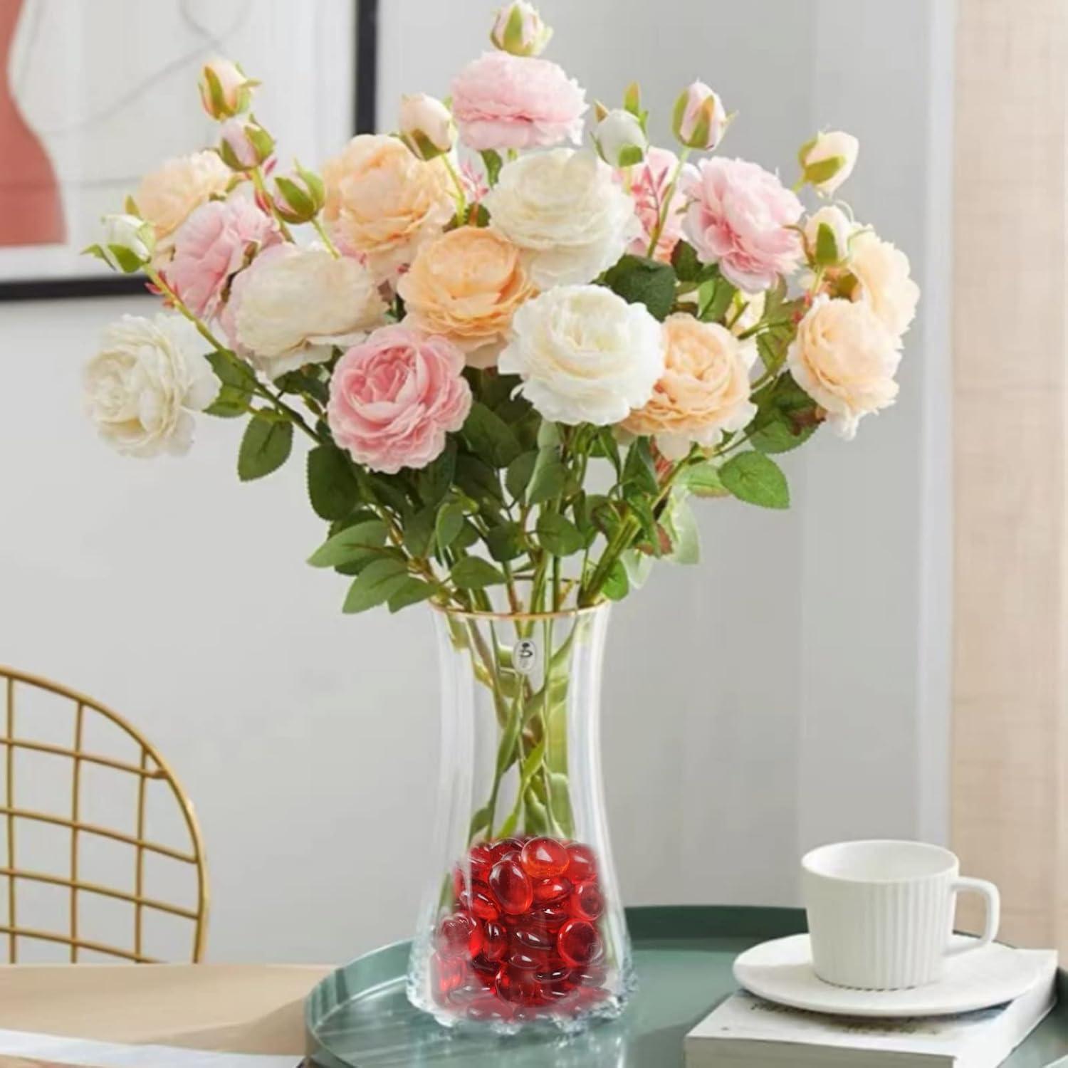 Canicas Planas Rojas HappyFiller 90 Piezas para Decoración