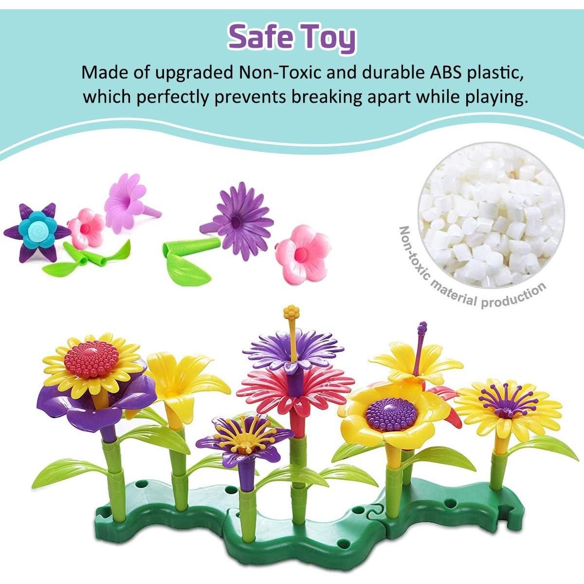 Juego de Construcción de Flores Byserten 98 Piezas para Niñas 3-6 Años