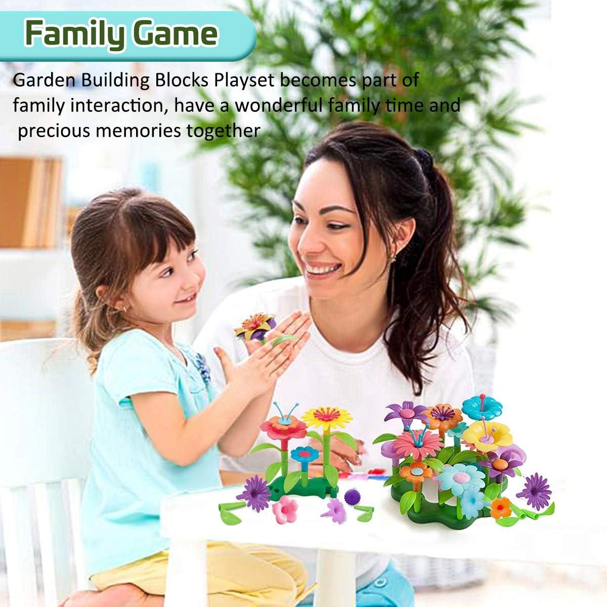 Juego de Construcción de Flores Byserten 98 Piezas para Niñas 3-6 Años