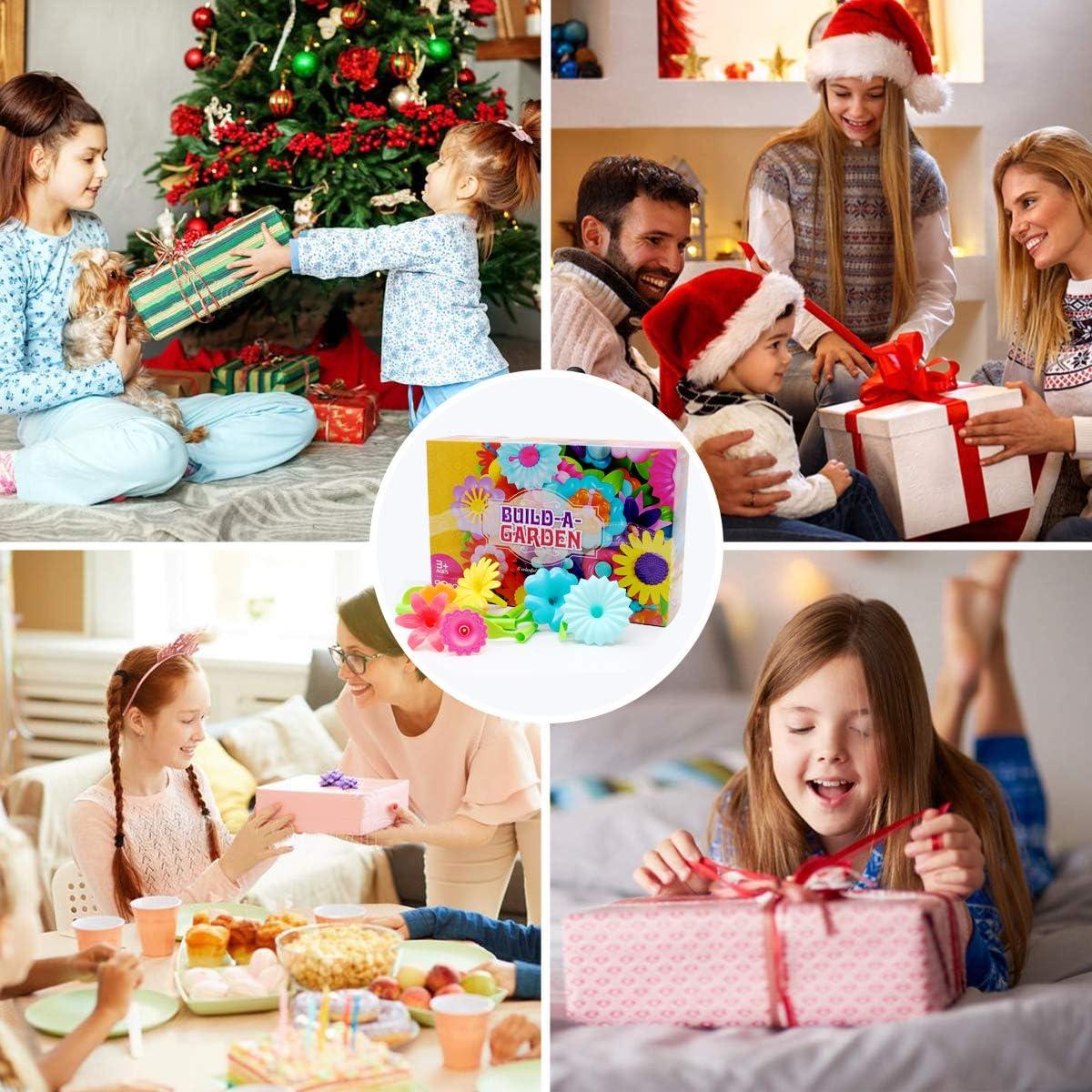 Juego de Construcción de Flores Byserten 98 Piezas para Niñas 3-6 Años