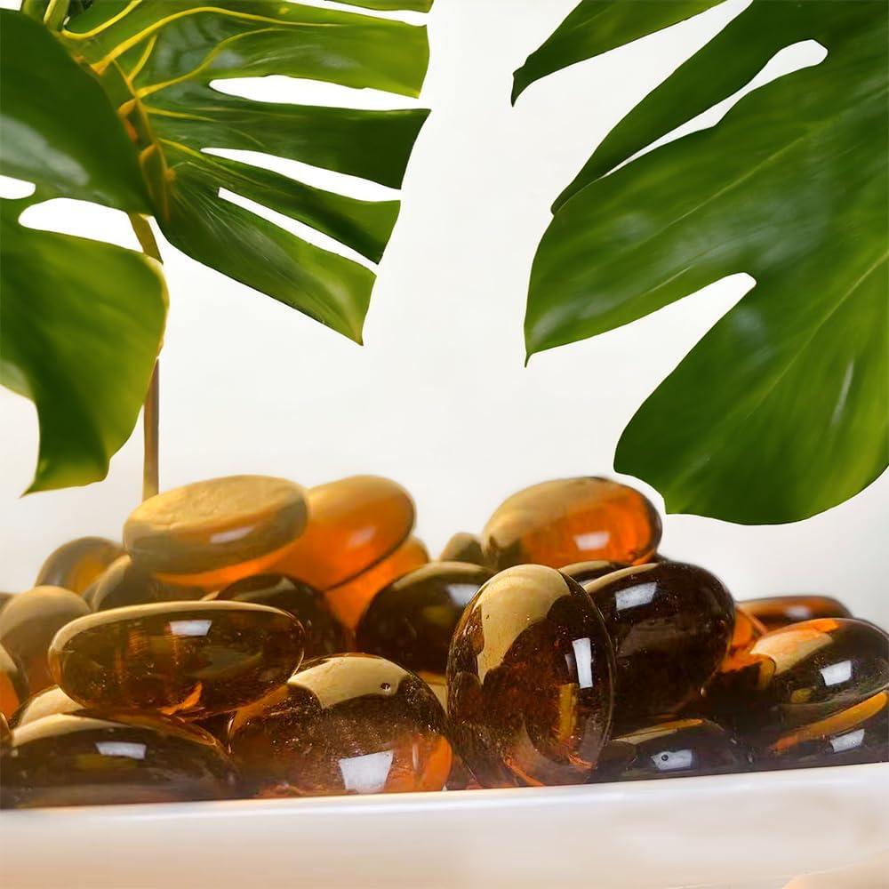 Canicas Planas HappyFiller Ámbar 0.46 kg para Decoración