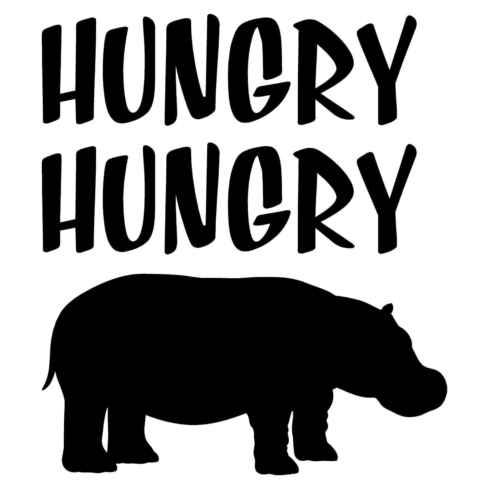 Calcomanía de Vinilo Hipopótamo Divertido 13.2x15.2 cm