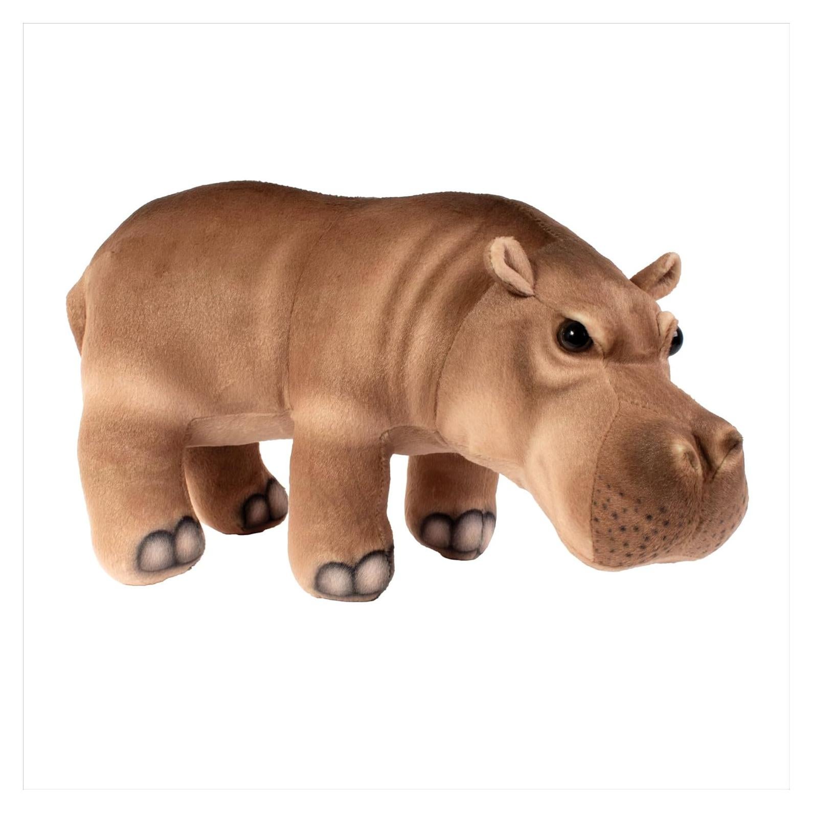 Hipopótamo de Peluche Real Planet 45 cm Suave y Realista
