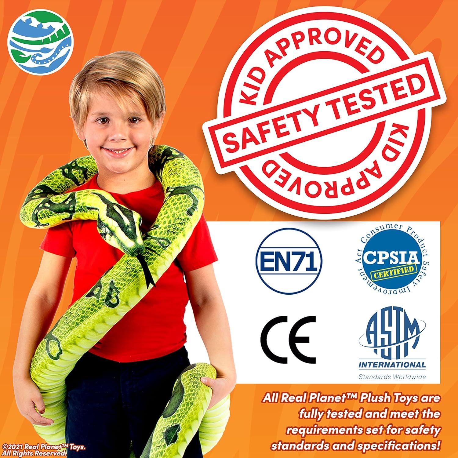 Hipopótamo de Peluche Real Planet 45 cm Suave y Realista