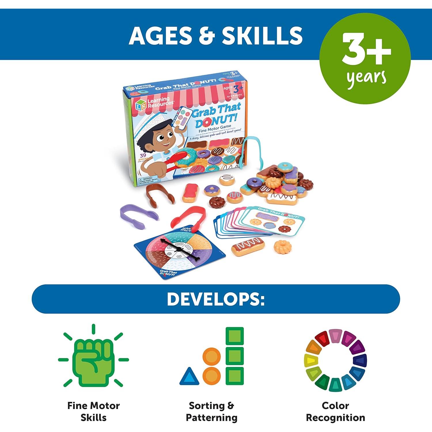 Juego educativo ¡Atrapa ese donut! Learning Resources 24 piezas