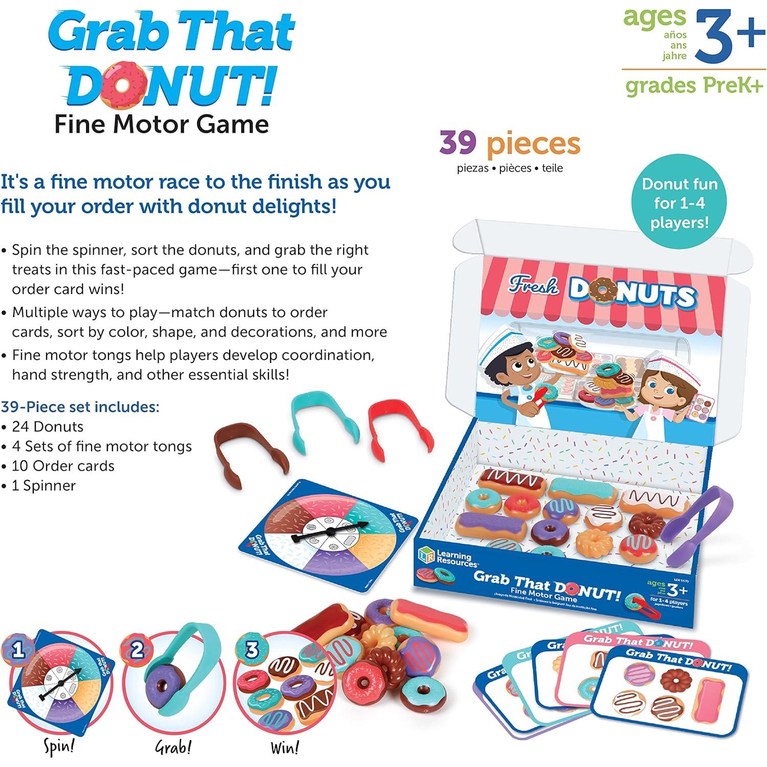 Juego educativo ¡Atrapa ese donut! Learning Resources 24 piezas