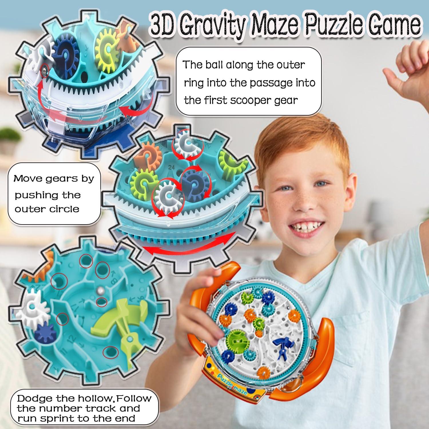 Juego de Laberinto 3D JRD&BS Naranja para Niños y Adultos