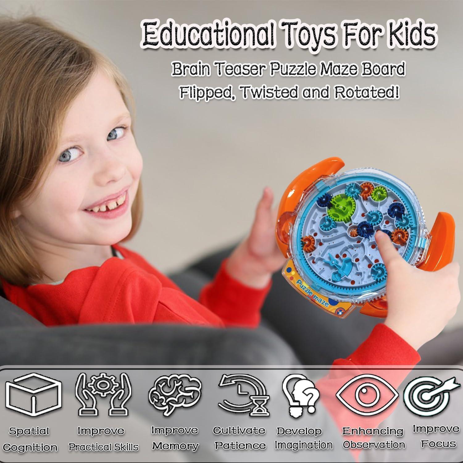 Juego de Laberinto 3D JRD&BS Naranja para Niños y Adultos