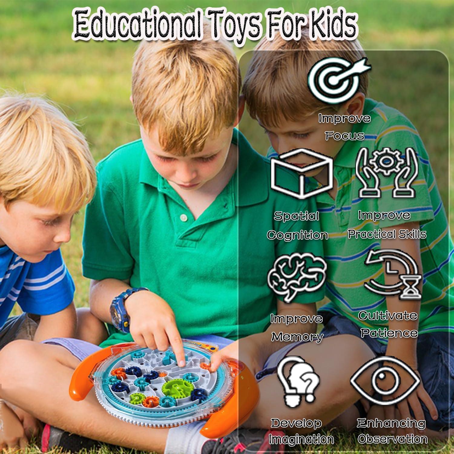 Juego de Laberinto 3D JRD&BS Naranja para Niños y Adultos