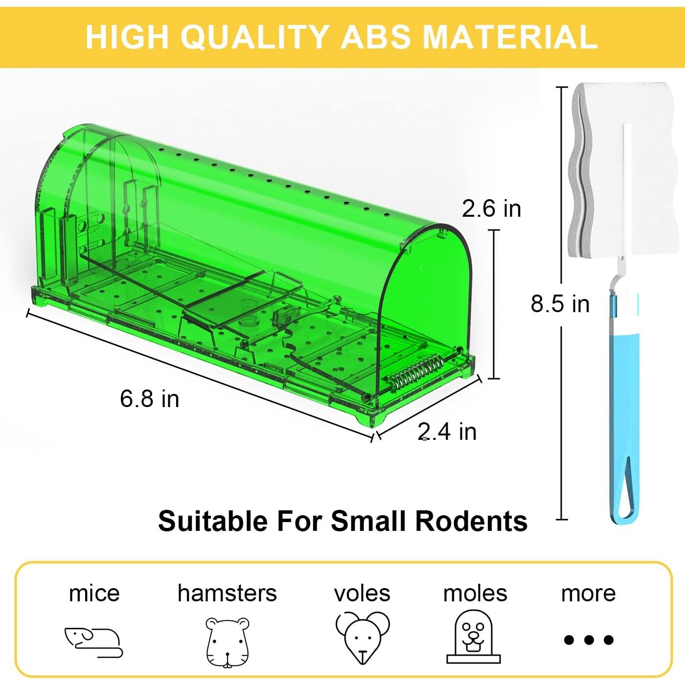 Trampas humanas para ratones ViKert - Paquete de 4 unidades