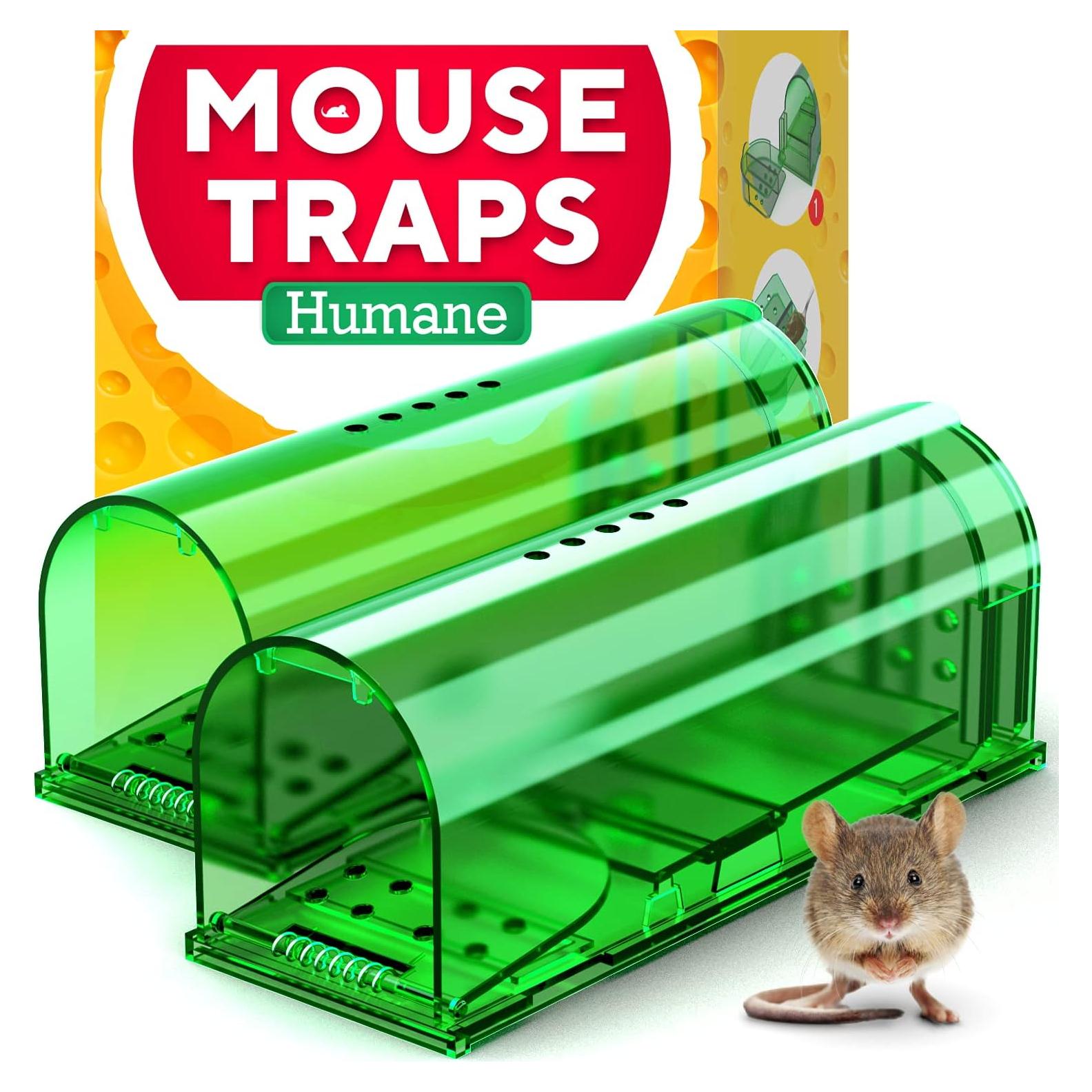 Trampas Humanas para Ratones GEROSSI - Paquete de 2, Seguras