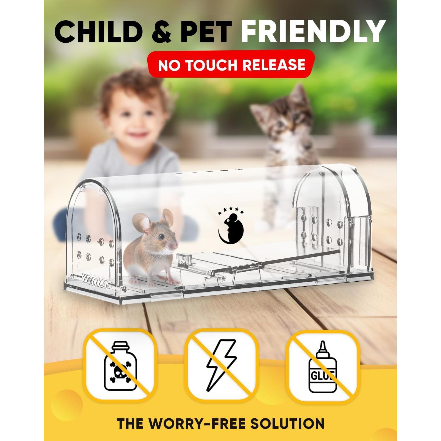 Trampas Humanas para Ratones Motel Mouse - Paquete de 4