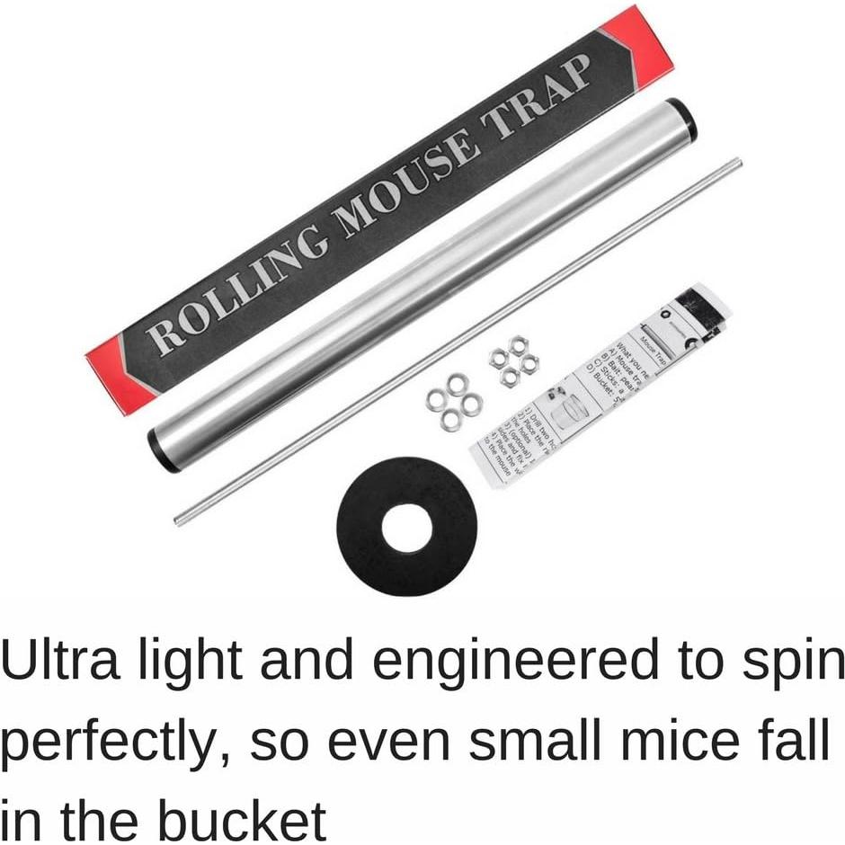 Trampa para Ratones Odesos Giratoria, Captura Viva, 0.14 kg