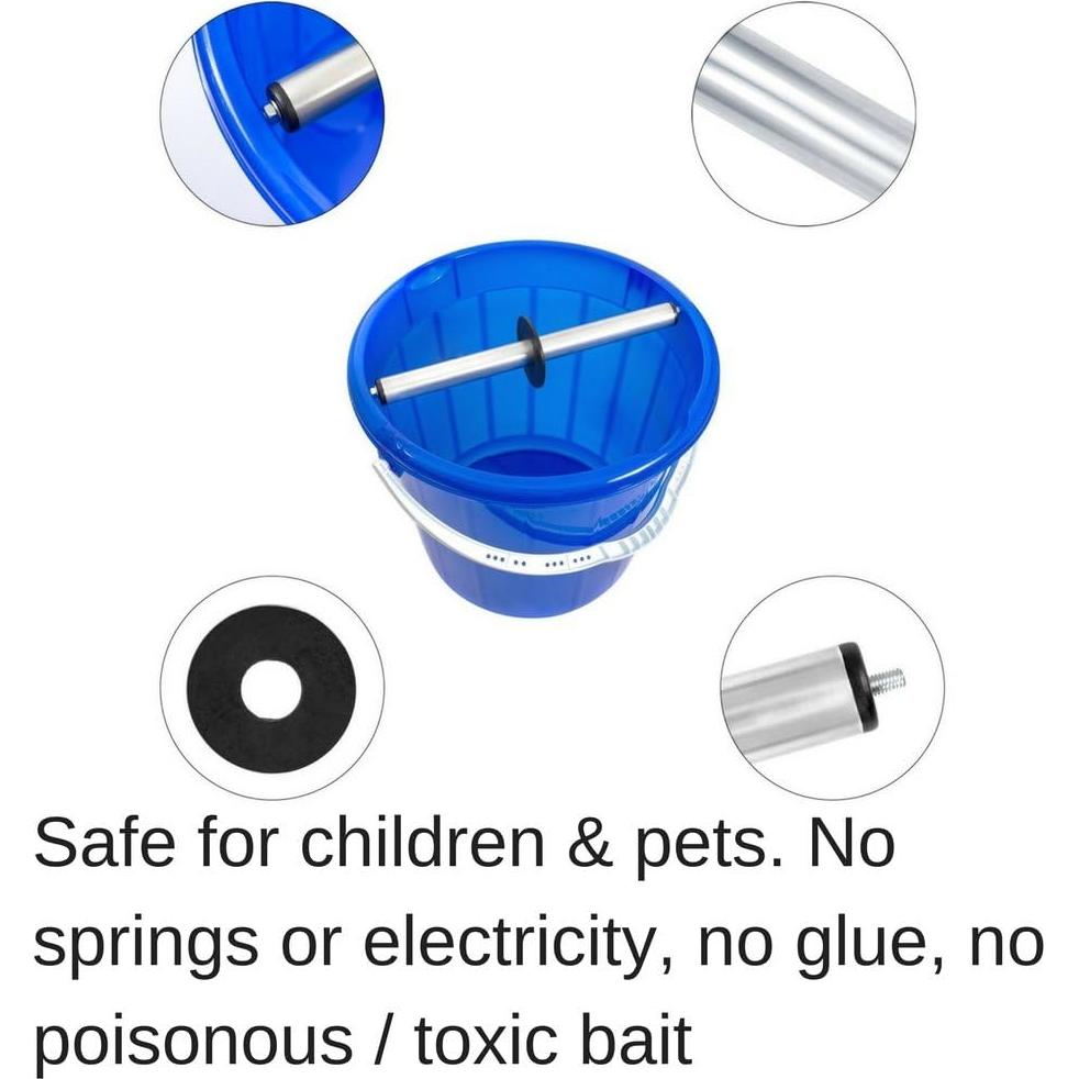 Trampa para Ratones Odesos Giratoria, Captura Viva, 0.14 kg