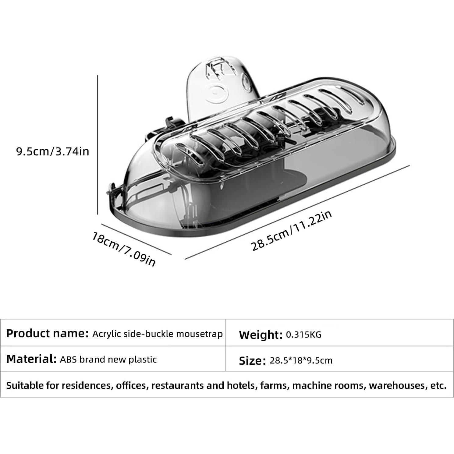 Trampa para Ratones Grande WH-A36 - Eficaz y Segura para Hogar