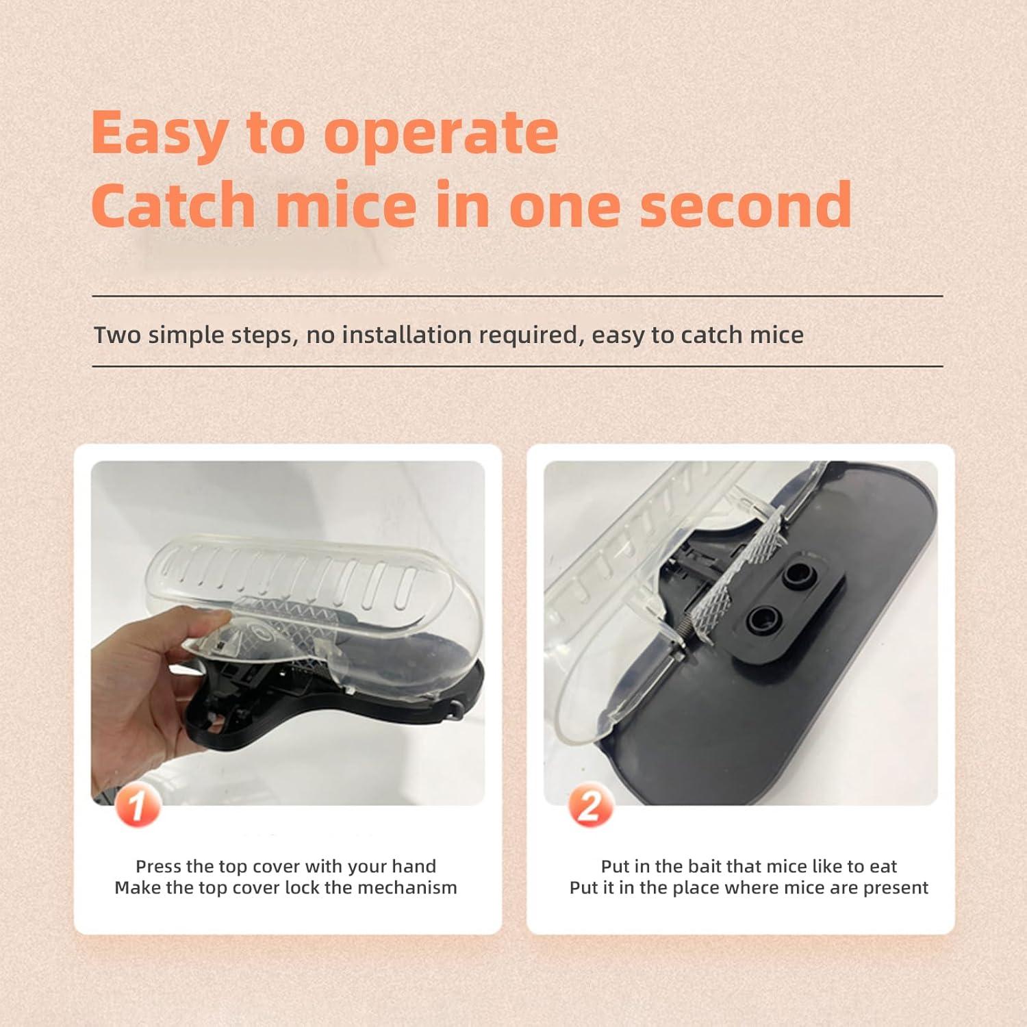 Trampa para Ratones Grande WH-A36 - Eficaz y Segura para Hogar