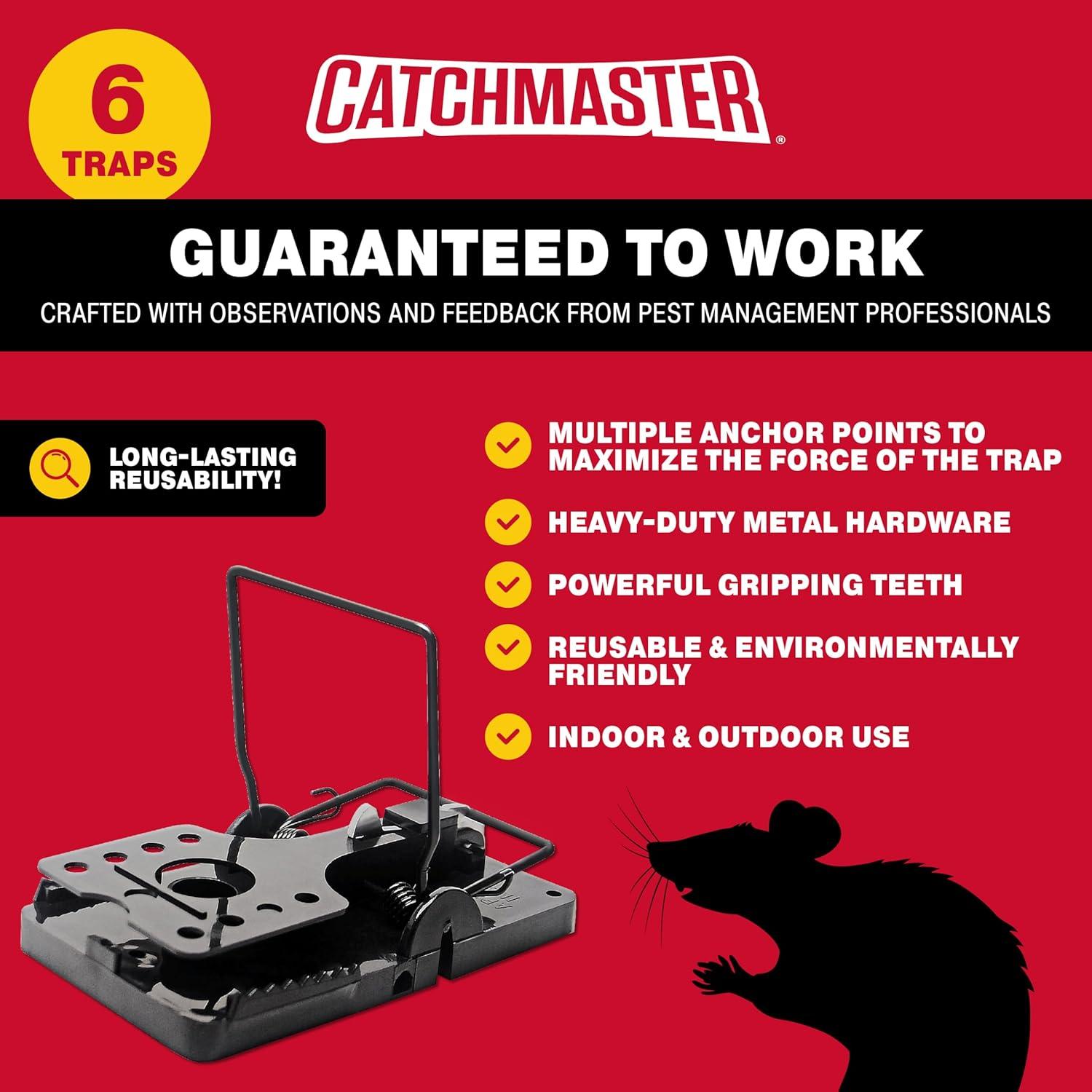 Trampa Rápida para Ratas Catchmaster 6 Unidades Ecológica