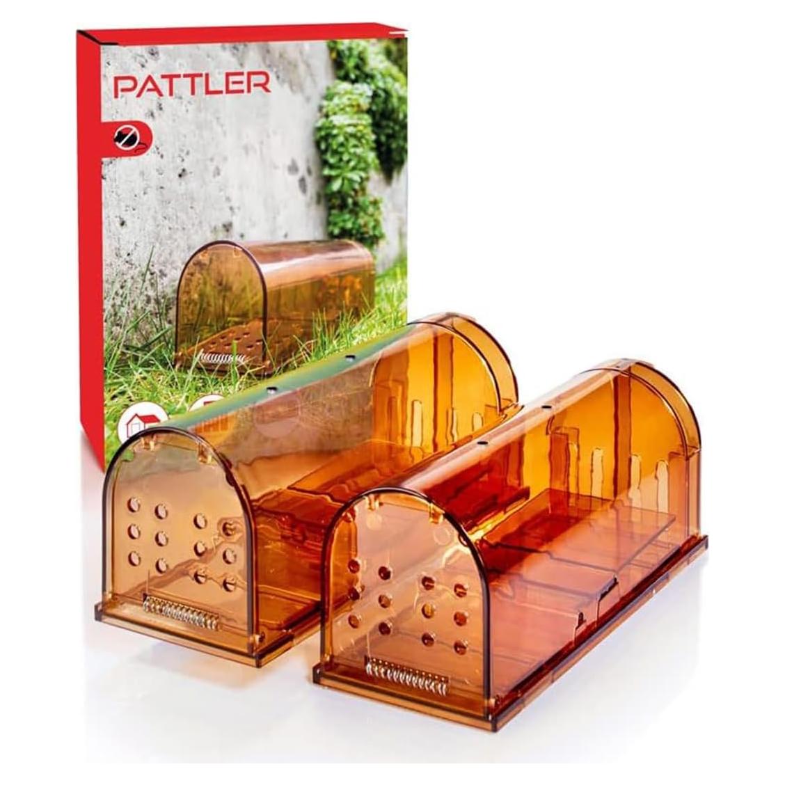 Trampa Humana para Ratones PATTLER - 2 Piezas Naranja