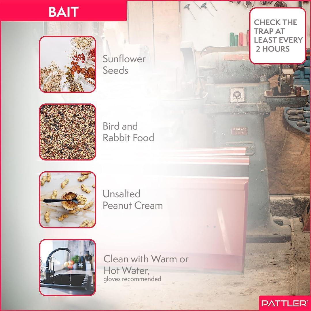 Trampa Humana para Ratones PATTLER - 2 Piezas Naranja