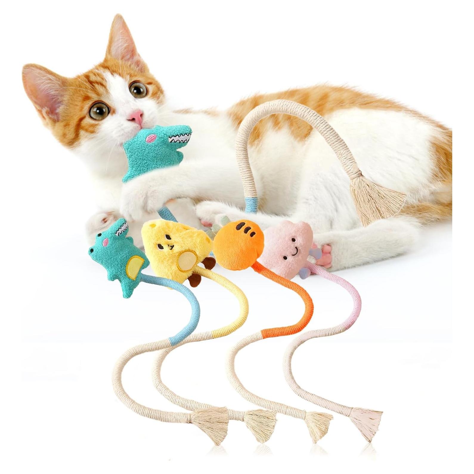 Juego de Juguetes para Gatos SUPERPAWS - 4 Piezas Catnip