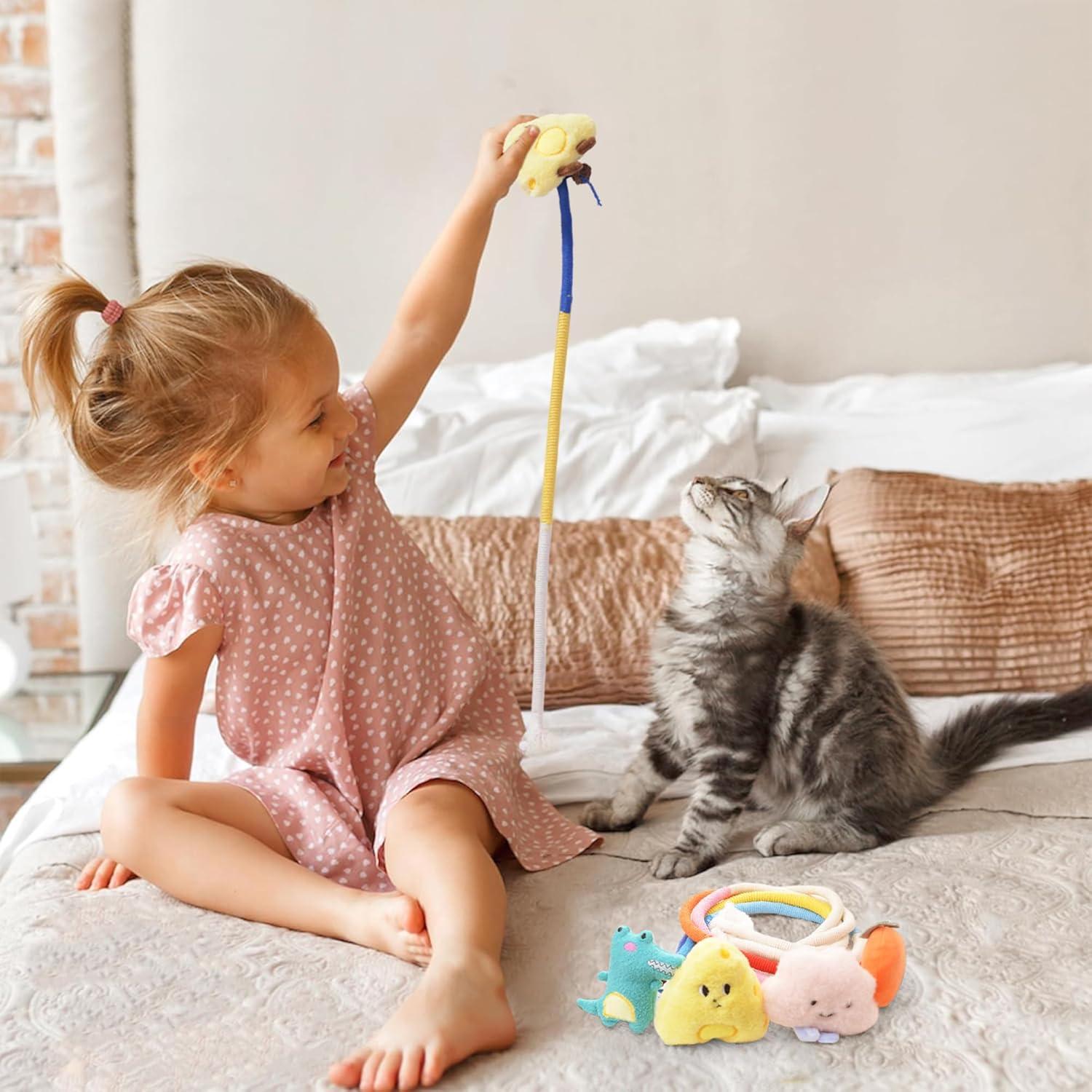 Juego de Juguetes para Gatos SUPERPAWS - 4 Piezas Catnip