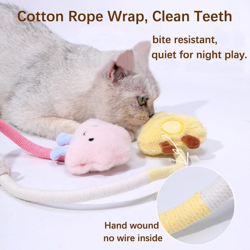 4 Piezas Juguetes de Gato de Cuerda de Sisal Dapzeosnry 50cm