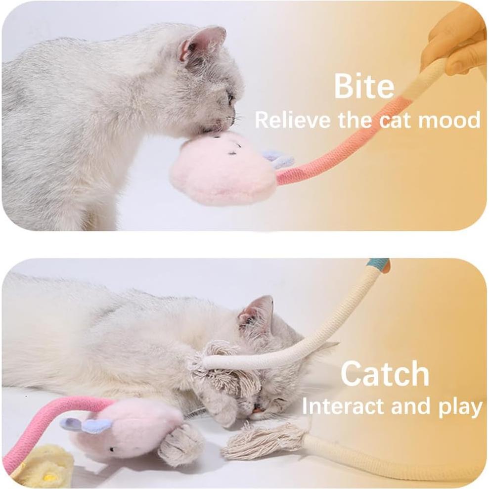 4 Piezas Juguetes de Gato de Cuerda de Sisal Dapzeosnry 50cm