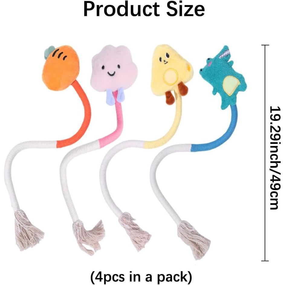 4 Piezas Juguetes de Gato de Cuerda de Sisal Dapzeosnry 50cm