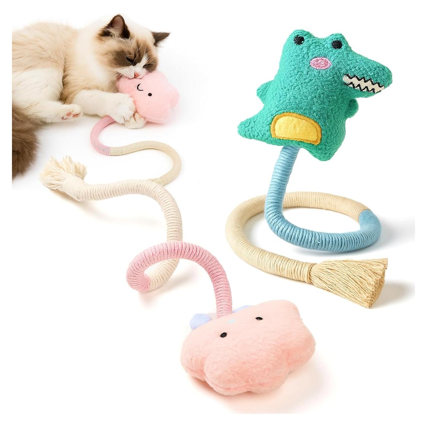 Juguetes de Cuerda para Gatos Kingtree - Paquete de 2 Catnip