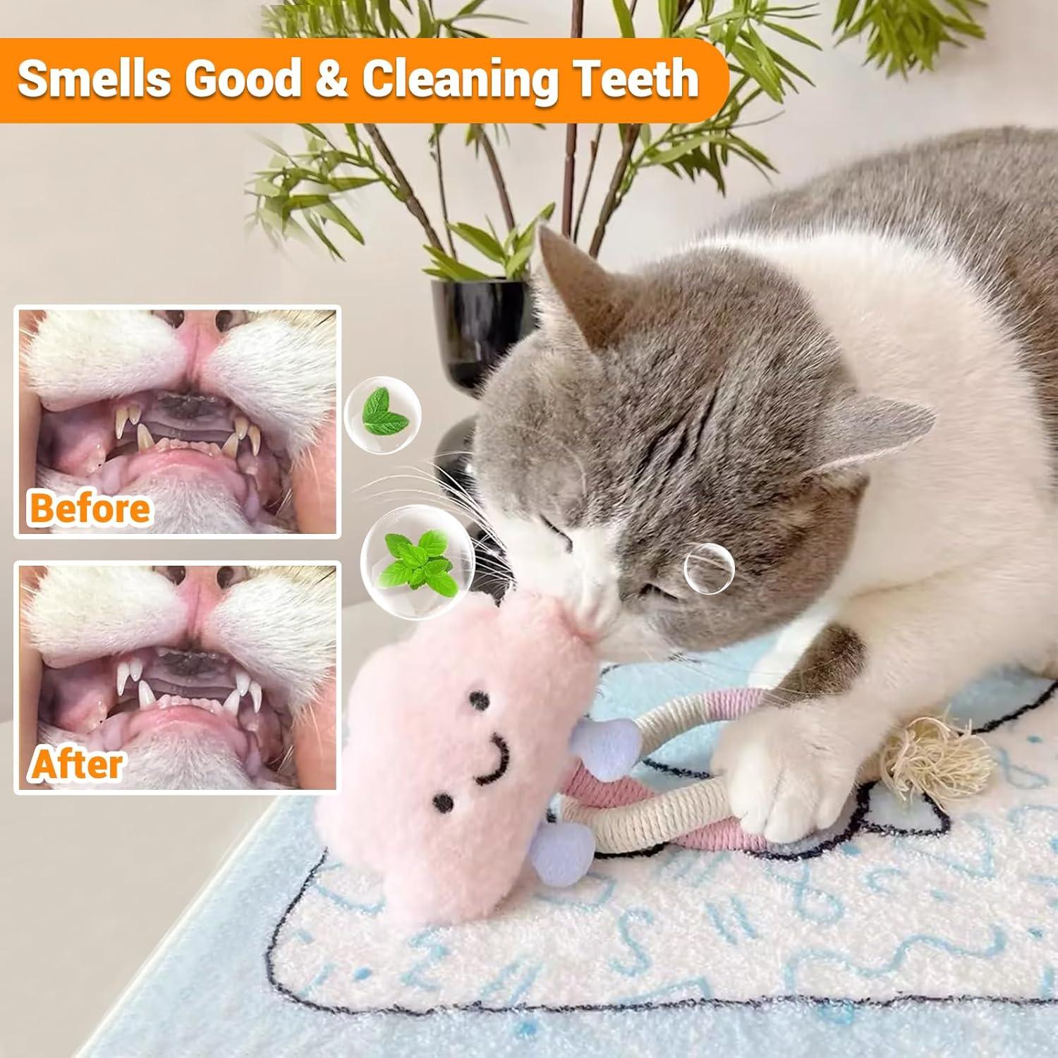 Juguetes de Cuerda para Gatos Kingtree - Paquete de 2 Catnip