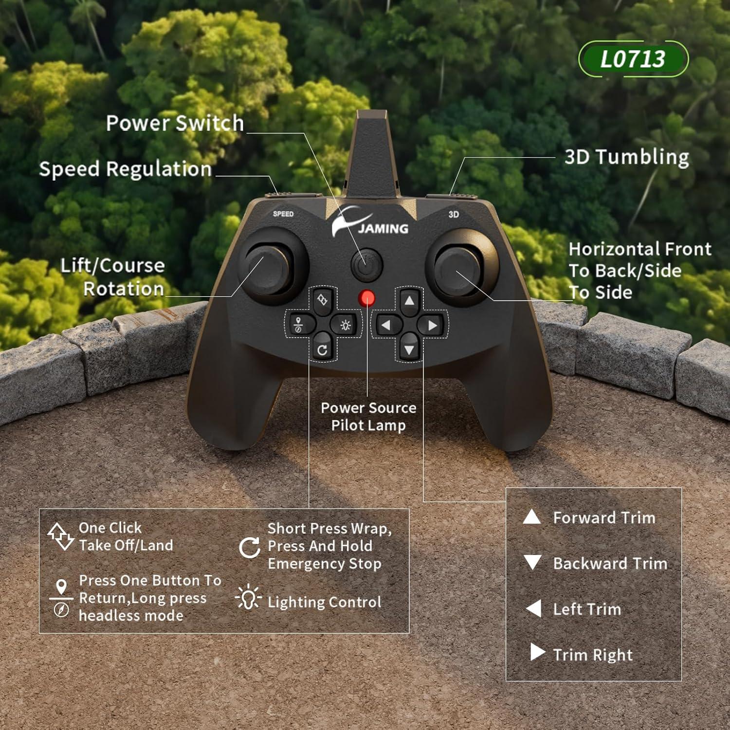 Juguete Volador Jaming Pterodáctilo RC Verde 30.99x19.56cm