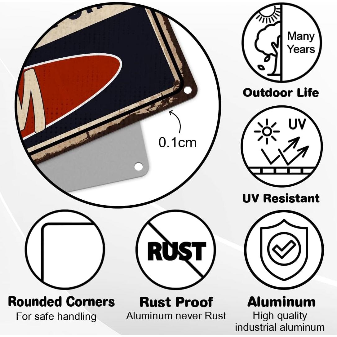 Cartel de Propiedad Protegida por Ratas TaLuky 28x23 cm Aluminio