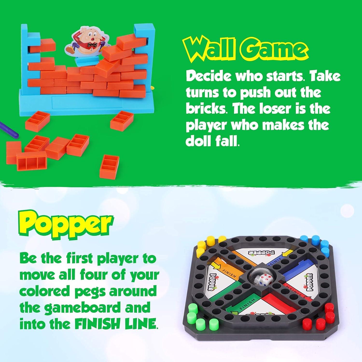 Juegos de Viaje 4 en 1 Point Games para Niños 5+