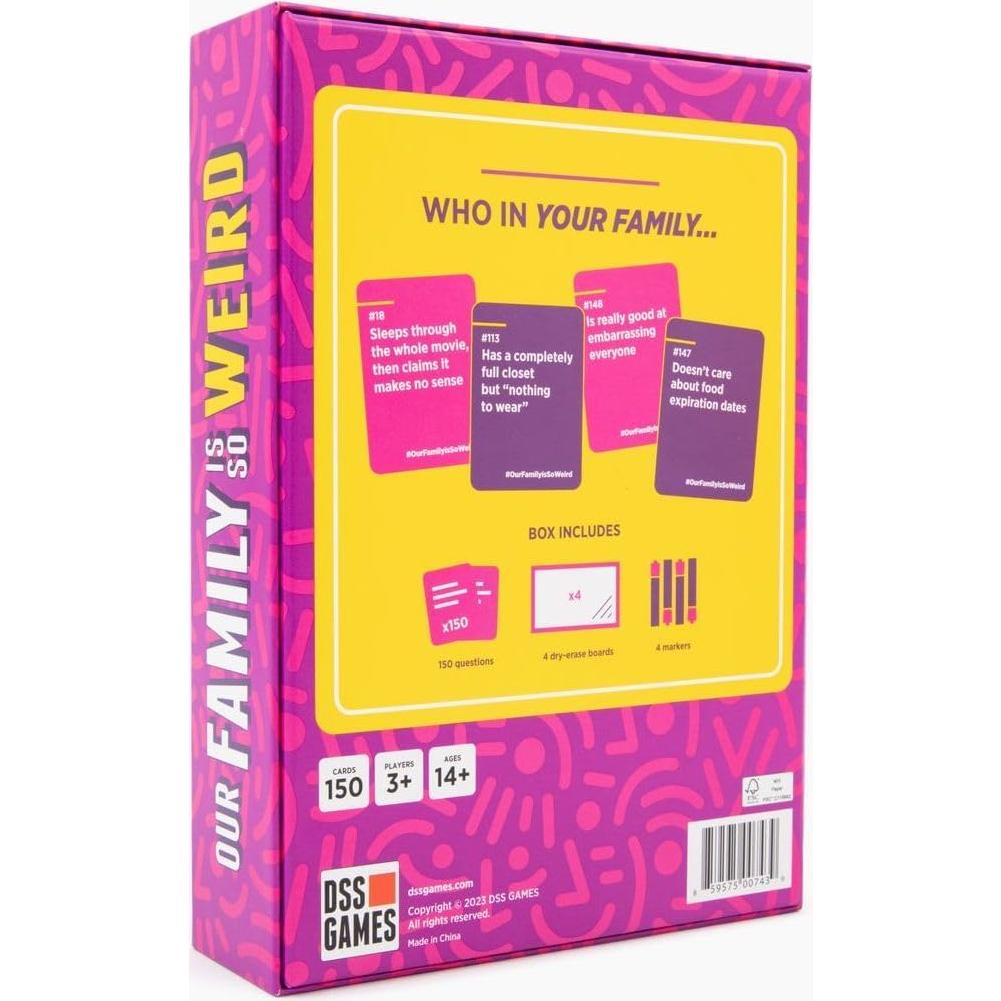 Juego de Cartas Nuestra Familia es Tan Rara DSS Games - 150 Prompts