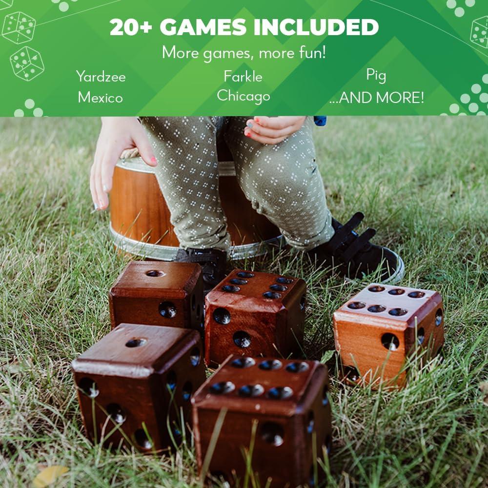 Juego de Dados Gigantes SWOOC - Yardzee y Farkle - 20+ Juegos