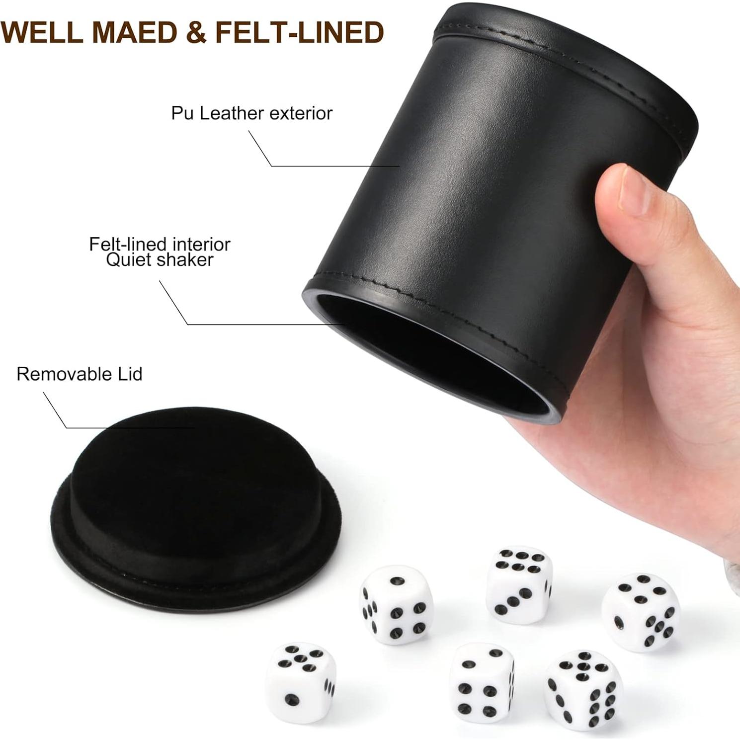 Cubilete para Dados Silencioso GMS con 6 Dados 16mm PU