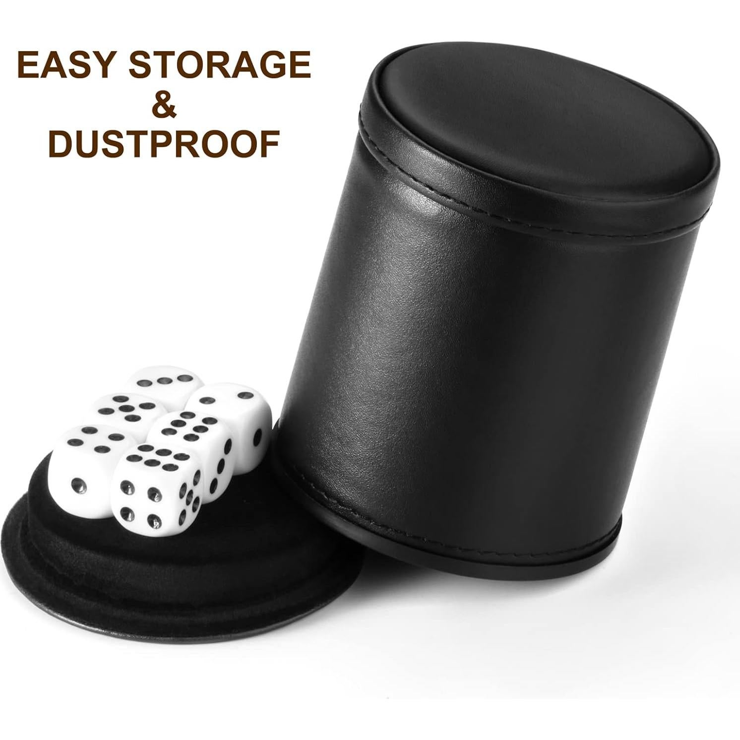 Cubilete para Dados Silencioso GMS con 6 Dados 16mm PU