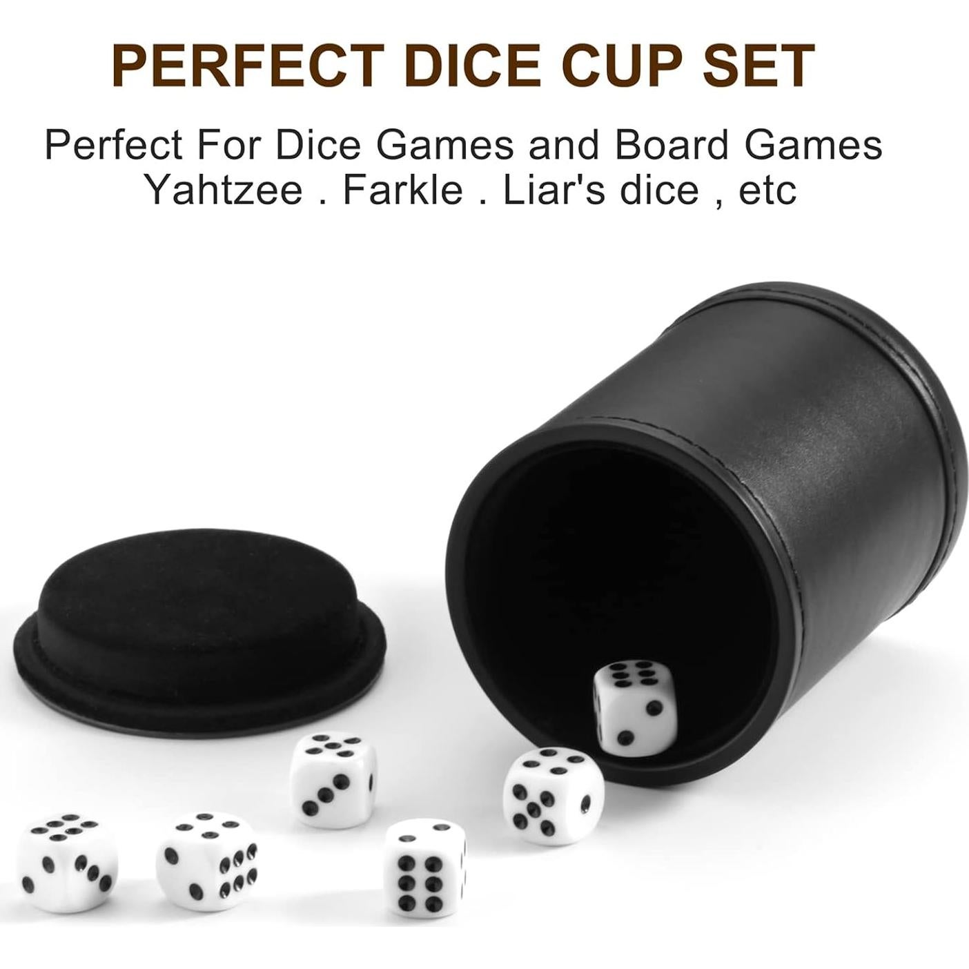 Cubilete para Dados Silencioso GMS con 6 Dados 16mm PU