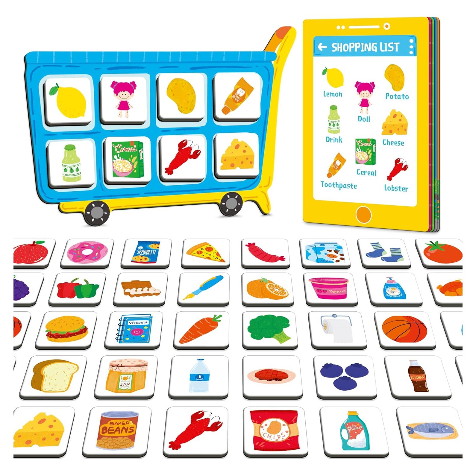 Juego de Lista de Compras Magnética SpriteGru - Educativo 3+ Años